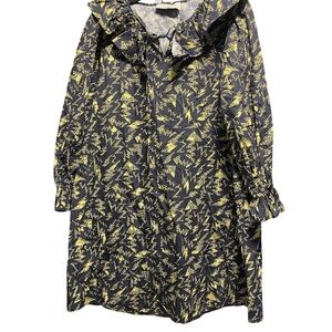 Stylish Black and Yellow Women's Dress